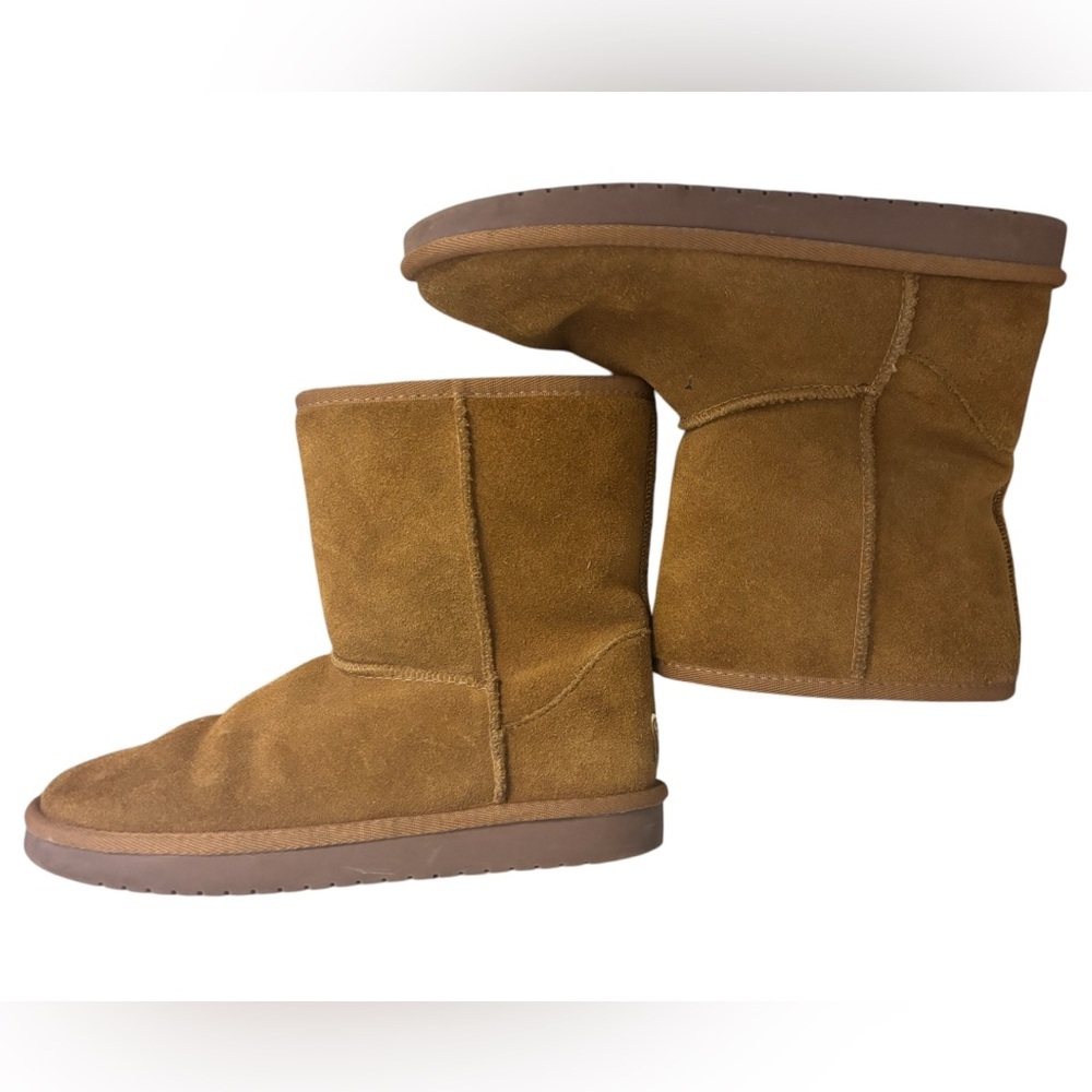 Koolaburra by UGG Suede Tan Short Winter Boots - Picture 7 of 7